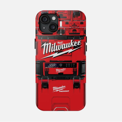 Milwaukee Packout Inspired Tough Phone Case Red iPhone 11 17 Pro Max