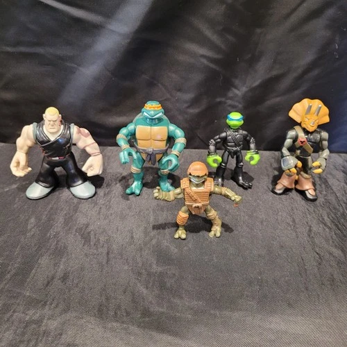 Vintage Lot of 5 Teenage Mutant Ninja Turtles Action Figures Toys