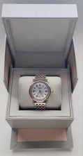 NEW MICHELE DIAMOND CABER SILVER MOTHER OF PEARL DIAL WATCH MW16A01D3025