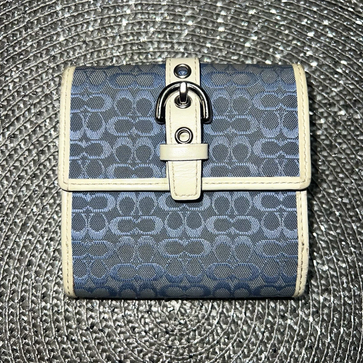 小物 Vintage coach Signature Wallet y2k blue Coach Blue Wallets for Women with Vintage for sale | eBay