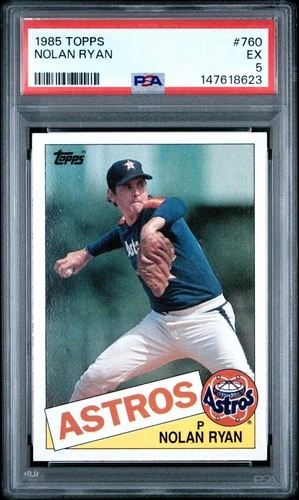 1985 Topps Nolan Ryan #760 PSA 5 Houston Astros Baseball Card
