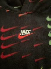 Nike Boys Girls Unisex Fleece Hooded Pull Over Sweatshirt Hoodie Size 6 Medium
