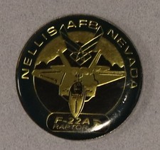 F-22 A Raptor Nellis Air Force Base Nevada Challenge Coin