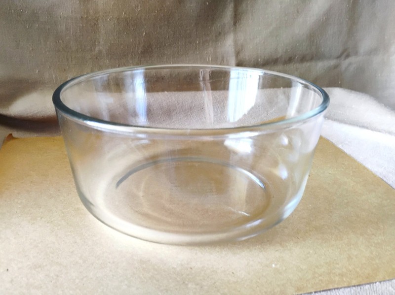 Pyrex 7203 Clear Glass Mixing Bowl 7 Cup 1.75L Round Serving Dish Vintage USA