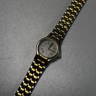 Vintage Seiko 1401-0014 Women’s Quartz Two Tone Roman Numeral Dress Watch Japan