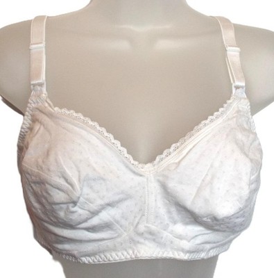 Ex-M&S Weißer Still-BH mit Drop Cup ohne Bügel  Gr. 42B # 36