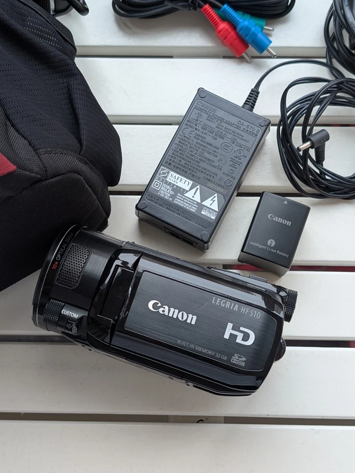 CANON LEGRIA HF S10 FHD CMOS 1080/PAL/Built-in 16GB+SD Slot optional TESTED  - Image 3 of 4