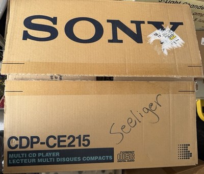Rare New Sony 5-Disc CD Player CDP-CE215 Carousel Multi-Disc Changer