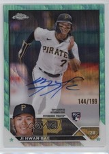 2023 Topps Chrome Rookie Aqua Wave Refractor /199 Ji Hwan Bae #RA-JHB Auto ms9