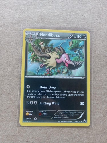Mandibuzz 58/124 Rare Fates Collide Pokemon Lightly Played