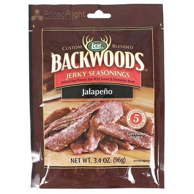 Backwoods Jalapeno Jerky Seasoning Cure Packet Makes 5 Lbs Of Meat 3.4 Oz 9023
