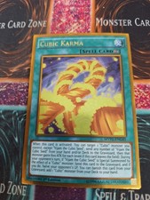 Yugioh Cubic Karma MVP1-ENG41 Gold Rare 1st Edition Near Mint