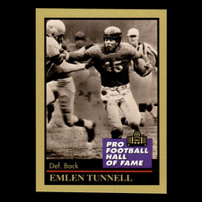 Emlen Tunnell #141 1991 ENOR Pro Football HOF Football Card NFL NM