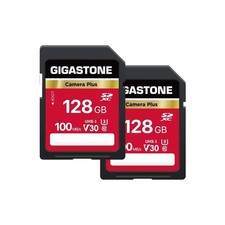 GIGASTONE 128GB SD Card 2-Pack, Camera Plus, UHS-I U3 Class 10 SDXC Memory Ca...