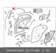 Mercedes-Benz T&uuml;rdichtung S-Klasse W221 A2217310680 Original Neu