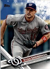 2017 Topps Walmart Holiday Snowflake #HMW173 Ryan Zimmerman - BB