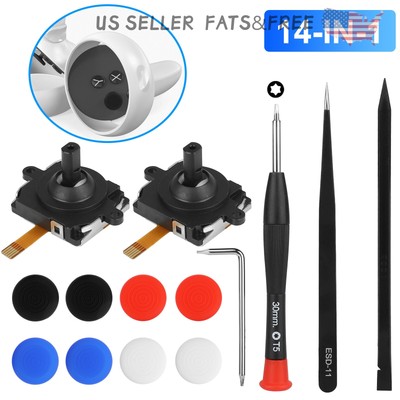 14in1 Analog Joystick Repair Replacement Kit For Oculus Quest 2 Touch Controller