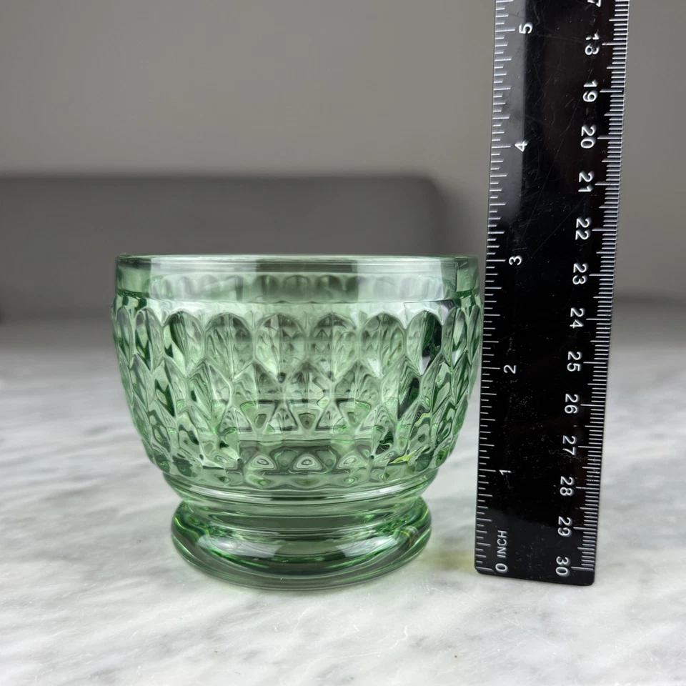 Juego de 5 fruteros/vasos pequeños de vidrio verde Villeroy & Boch Boston de 3" Foto 4 de 4