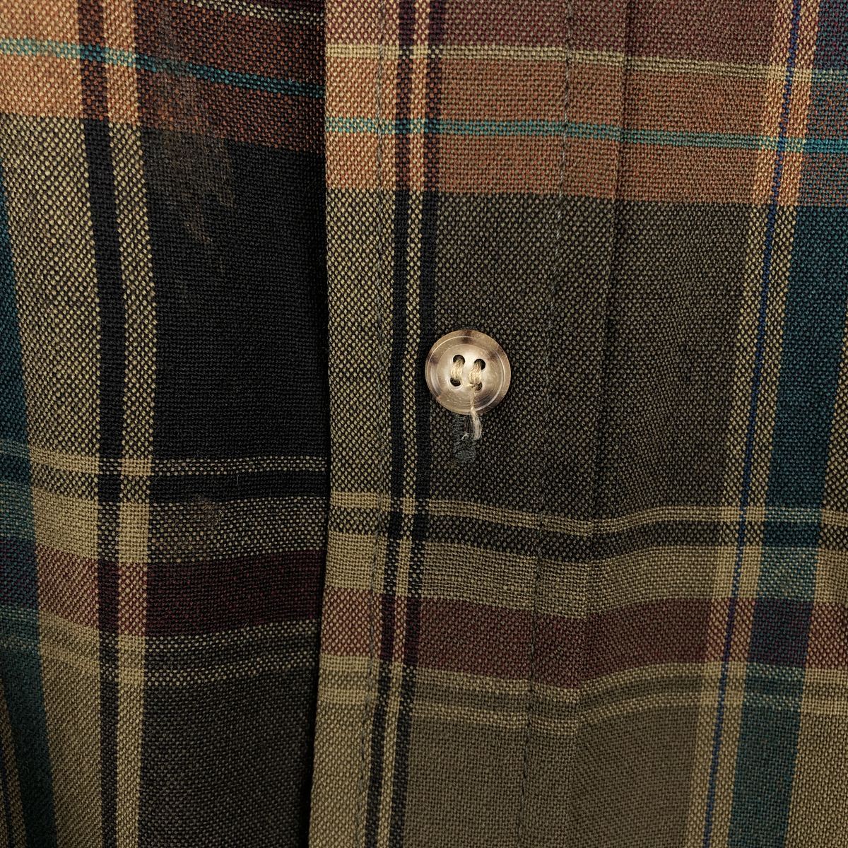 PENDLETON Old clothes 70'S check pattern button d… - image 4