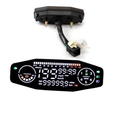Motorcycle Speedometer, Universal Moto Dashboard Oil Gauge Digital Meters