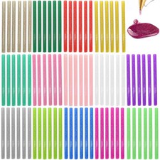 84 Pack Glitter Hot Glus Sticks Colored Glitter Glue Sticks for DIY Crafts 0.19 per gallon