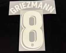 Official Atletico Madrid Griezmann 8 Football Name/Number Set 21/22/23 Home