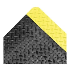 NOTRAX 975S0023BY Antifatigue Mat,Black,YllwBrdr,2ft.x3ft. 5MDC9