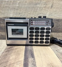 Vintage Crosley CT100B-SI Cassette Player Radio AM/FM Retro Style Tested Working