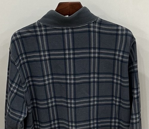 Felpa uomo LANDS' END pullover manica lunga a quadri 1/4 zip taglia 38-40 usata in ottime condizioni - Foto 5 di 7