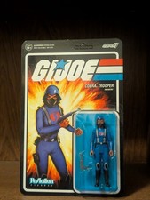 Super7 G.I.Joe ReAction Cobra Female Trooper Medium Black Hair Brown Unpunched