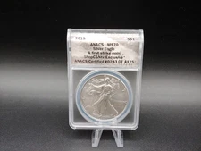 2019 American Silver Eagle $1 ANACS MS70 "A First Strike Coin" - FREE Shipping!