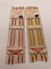 Ezy Knit 7" Aluminum Double Point Knitting Needles Made In USA , sizes 3 & 4