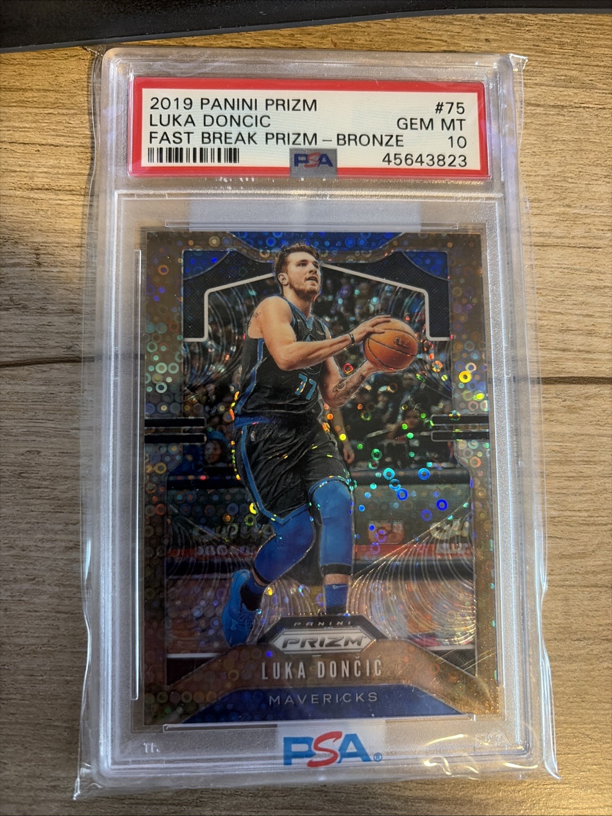 2019-20 LUKA DONCIC PRIZM Bronze Fast Break Disco 20 /20  PSA 10