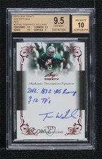 2013 Leaf Trinity Red 5/5 Terrance Williams BGS 9.5 GEM MINT Rookie Auto RC 0s3
