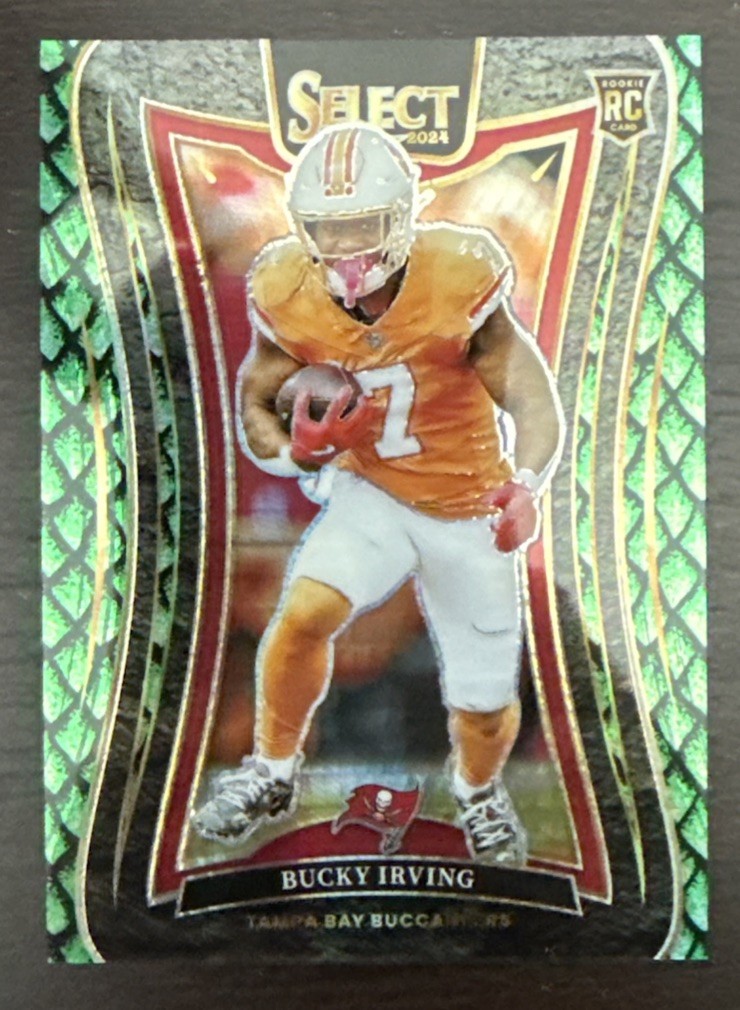 2024 Panini Select - Suite Level Bucky Irving #313 Dragon Scale Prizm 17/81 (RC)