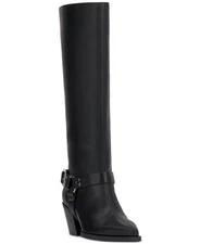 I.N.C. International Concepts Womens Jamea Westen Boots Black Smooth