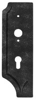 Schlossplatte Links | MaßE: 85X260X4 Mm | Dornmaß: 40 Mm | Stahl S235JR, Roh