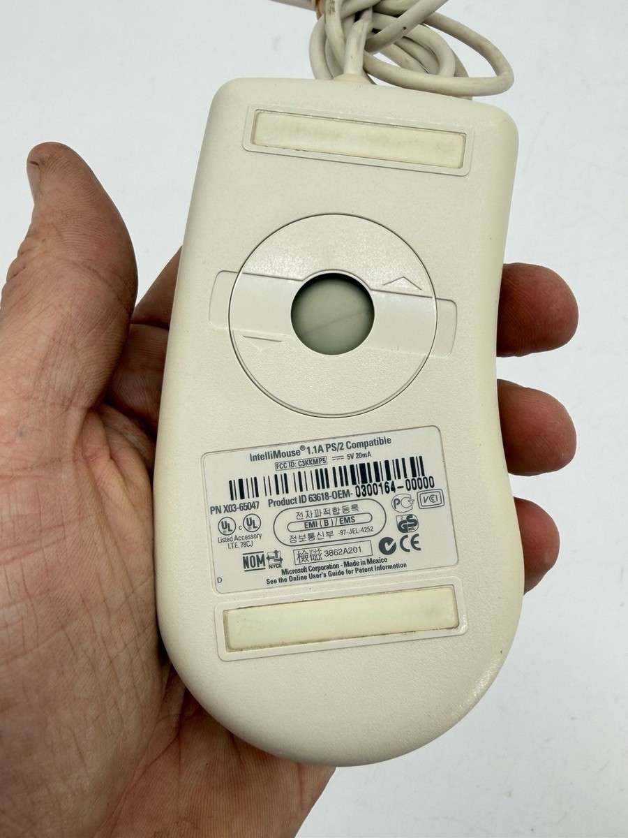 Microsoft X03-65047 3 Button Mouse Ps2 63618-oem for sale online