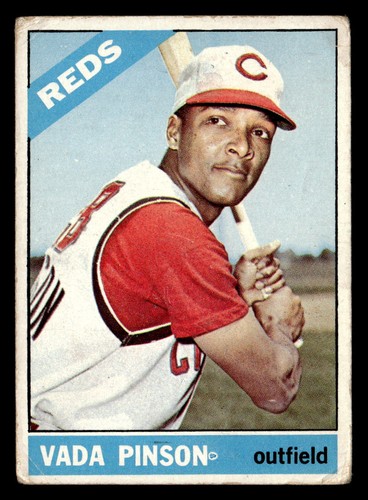 Vada Pinson #180 1966 Topps card
