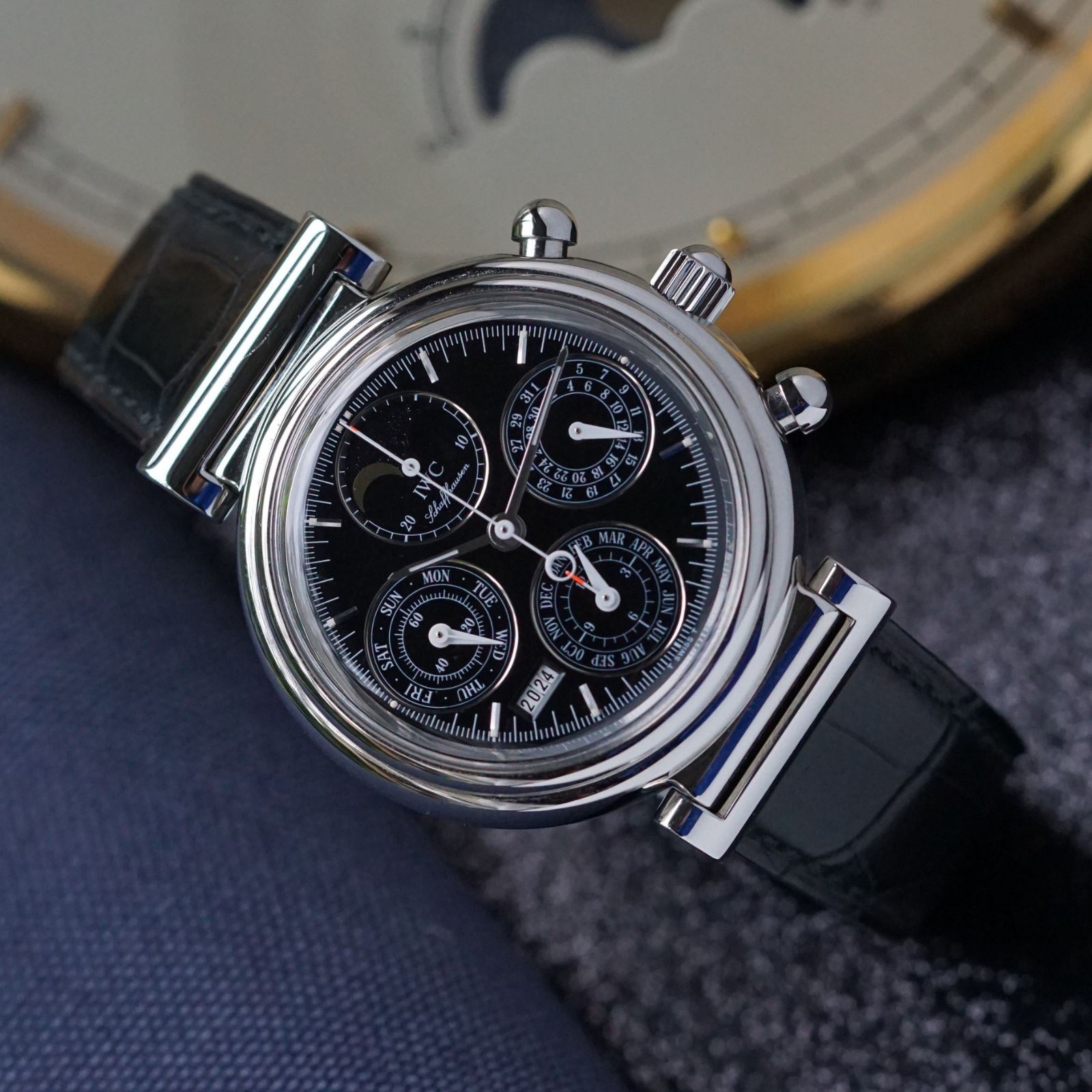 IWC DaVinci Ref. 3750-030 Steel Perpetual Calendar Chronograph Box ...