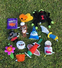 Lot Of 12 Bark Box Dog Toys Medium Dog Plush Crinkle Squeaky 