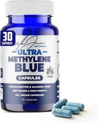 Ultra Blue Fresh Tablets 10 mg with Vitamin C, Vegan Capsules, Unflavored 60CT