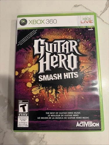 XBOX 360 Guitar Hero Smash Hits (Microsoft Xbox 360, 2009) COMPLETE & TESTED!!!