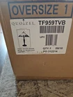 Vintage Quoizel Stained Glass 24"x17"  Tiffany Lamp Shade Vintage Bronze