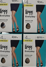 Leggs Everyday Regular Pantyhose Size Q Nude Sheer Toe 16 Pairs