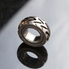 Metal Ratchet Fidget Ring Slider EDC ADHD Stress Relief Toy Gift