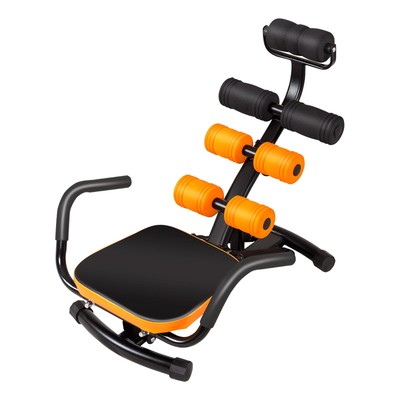 SPORFIT Ab Workout Machine, Height Adjustable Ab Rocker Trainer w/Ergonomic C...