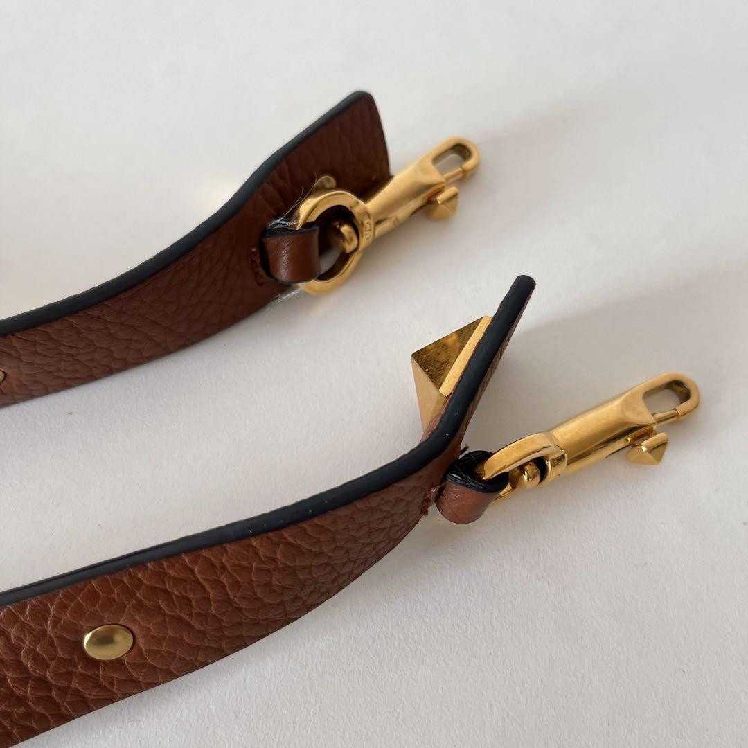 Valentino Garavani Rockstud Straw Tote 2Way Shoulder Bag Natural Brown thumbnail 17