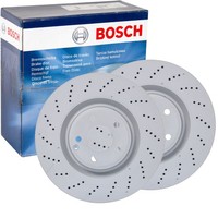 2X Bosch Bremsscheiben Ø344Mm Vorne Passend FÜR MERCEDES-BENZ CLS
