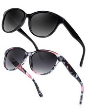 Polarized Sunglasses for Women, Trendy Cat Eye Sun Glasses UV400 Protection C...